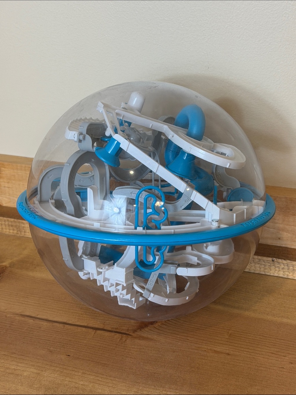 Perplexus Epic | 3D Maze Puzzle Sphere Toy in Blue and White